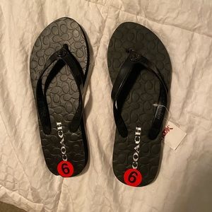 Coach flip flops